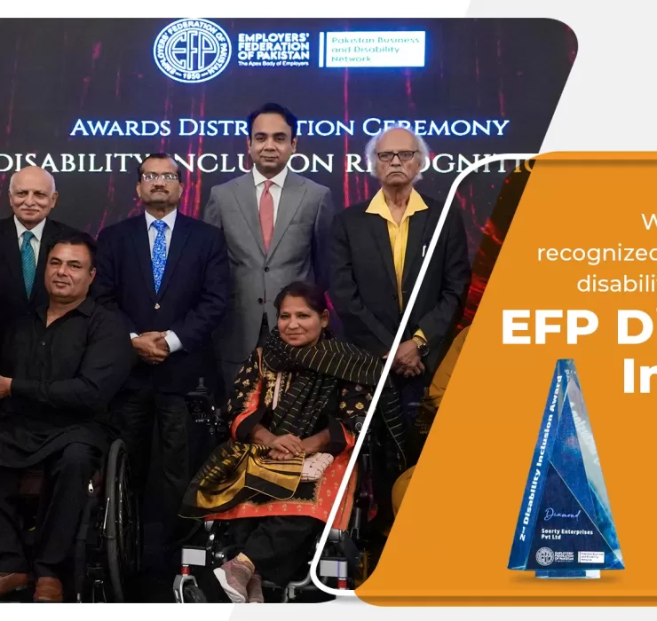 Soorty wins Diamond Category for Disability Inclusion Recognition Award ceremony by Employers Federation of Pakistan